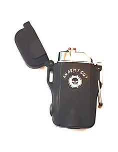 Encendedor Eléctrico Plasma Impermeable M.I.C con Linterna LED