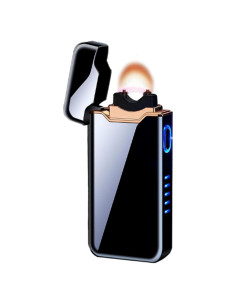 Encendedor de Plasma Recargable USB AnmaLabs Doble Arco Negro