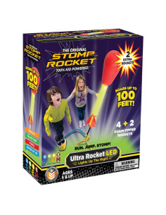 Lanzador de Cohetes Stomp Rocket Ultra LED - 6 Cohetes