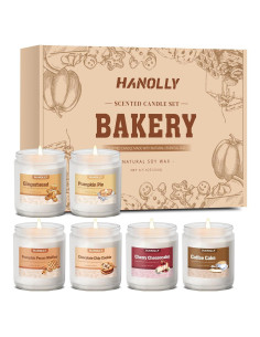 Set de 6 Velas Aromáticas de Panadería Hanolly - Otoño