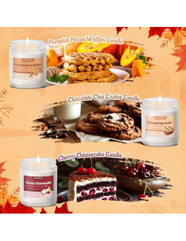 Set de 6 Velas Aromáticas de Panadería Hanolly - Otoño