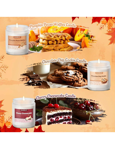 Set de 6 Velas Aromáticas de Panadería Hanolly - Otoño