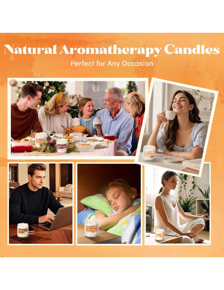 Set de 6 Velas Aromáticas de Panadería Hanolly - Otoño