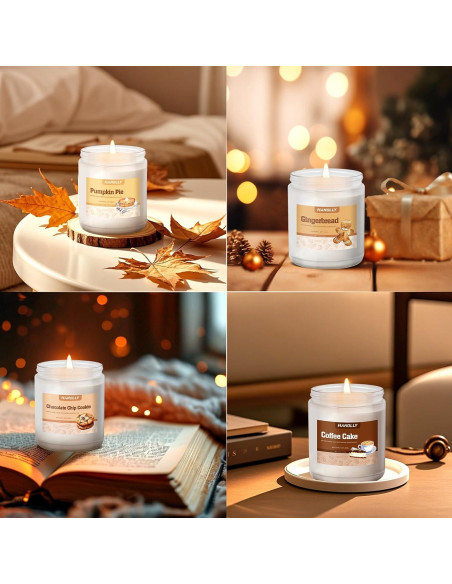 Set de 6 Velas Aromáticas de Panadería Hanolly - Otoño