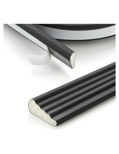 Cinta Aislante Autoadhesiva Ravinte 4.99m Negra para Puertas