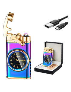 Encendedor Eléctrico Recargable GADATOP Doble Arco a Prueba de Viento