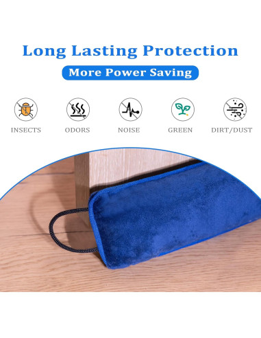 Tapón de Draft Mi OLi 91 cm Azul Marino Bloqueador de Ruido