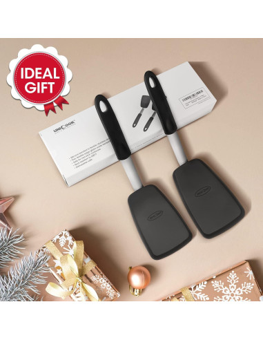 Conjunto de Espátulas de Silicona Unicook 2 Piezas Resistente al Calor