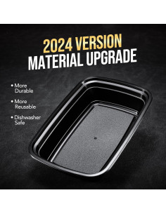 Contenedores de Comida Reutilizables Glotoch 16 OZ - 10 Piezas 2