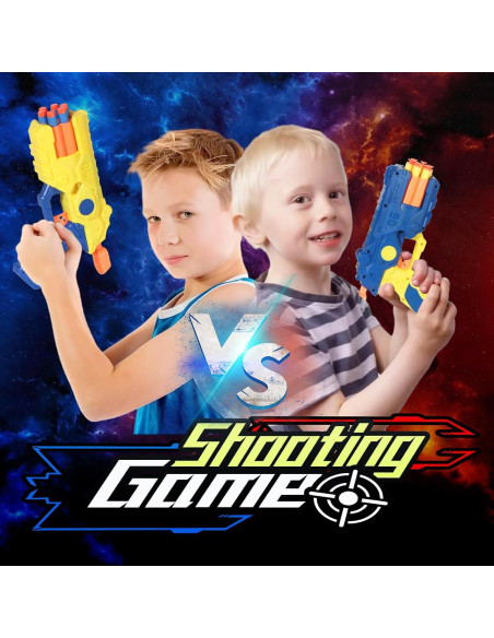 Paquete de 2 pistolas de espuma RUIYUANTOY con 80 dardos