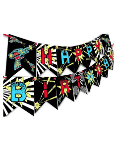 Bandera Feliz Cumpleaños POP Parties 15 paneles 4.88 m