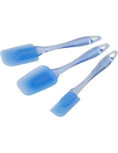 Juego de Espátulas de Silicona Wilton Easy Flex 3 Piezas Azul 2