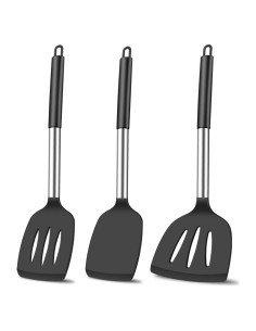 Juego de Espátulas de Silicona KLAQQED 3 Piezas Resistente al Calor