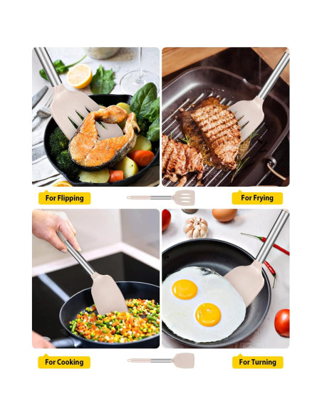 Juego de 2 Espátulas de Silicona BUNDLEPRO Antiadherentes