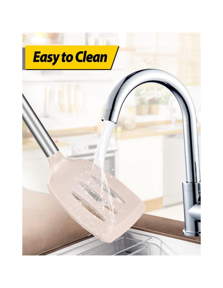 Juego de 2 Espátulas de Silicona BUNDLEPRO Antiadherentes