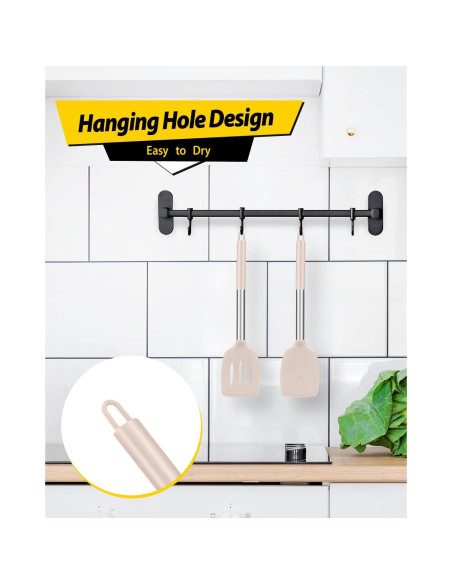 Juego de 2 Espátulas de Silicona BUNDLEPRO Antiadherentes