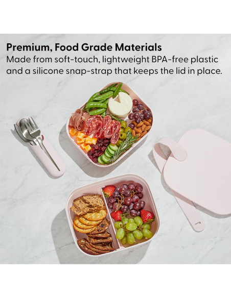 Caja Bento Portátil W&P 3 Compartimentos 0.95L Libre BPA