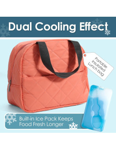 Caja Bento Doble Capa Whalehouse 1.3L con Utensilios y Bolsa Térmica 2