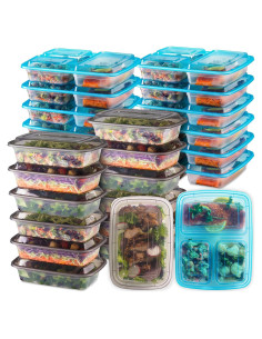 Contenedores de Almacenamiento de Alimentos Joyserve 24 Pzas 32 Oz