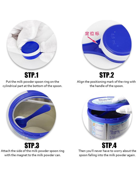 Fijador Magnético de Cucharas Medidoras OULIGET - 2 Piezas