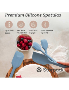 Juego de Espátulas de Silicona StarPack 4 Pzs Resistente al Calor 2