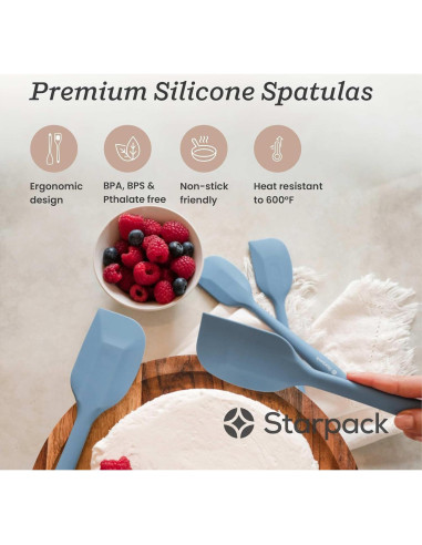 Juego de Espátulas de Silicona StarPack 4 Pzs Resistente al Calor