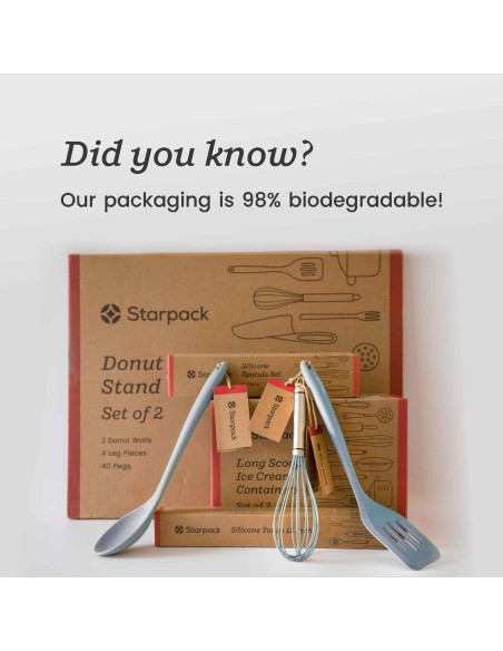 Juego de Espátulas de Silicona StarPack 4 Pzs Resistente al Calor