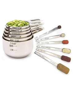 Juego de Tazas y Cucharas Medidoras Simply Gourmet 12 Piezas