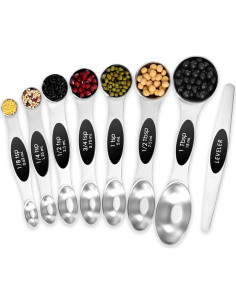 Juego de Cucharas Medidoras Magnéticas Kimbolee 8 Piezas 2