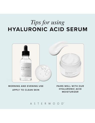 Suero de Ácido Hialurónico Asterwood 29.57 ml - Hidratante Antienvejecimiento