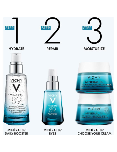 Suero Vichy Mineral 89 50 ml - Ácido Hialurónico Puro