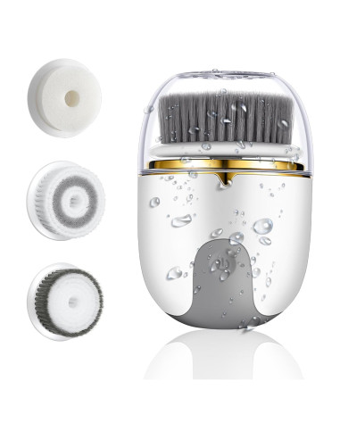 Cepillo Facial Exfoliante Eléctrico EchoElevate 3 Cabezas 2 Velocidades