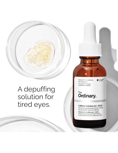 Trío de Sérums Hidratantes The Ordinary - Ácido Hialurónico, Niacinamida y Cafeína