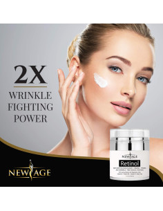 Crema Antienvejecimiento New Age con Retinol y Ácido Hialurónico 50ml - 2 Paquetes 2