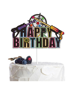 Topper de Pastel de Cumpleaños Feliz Kewey 15cm Decoración Fiesta