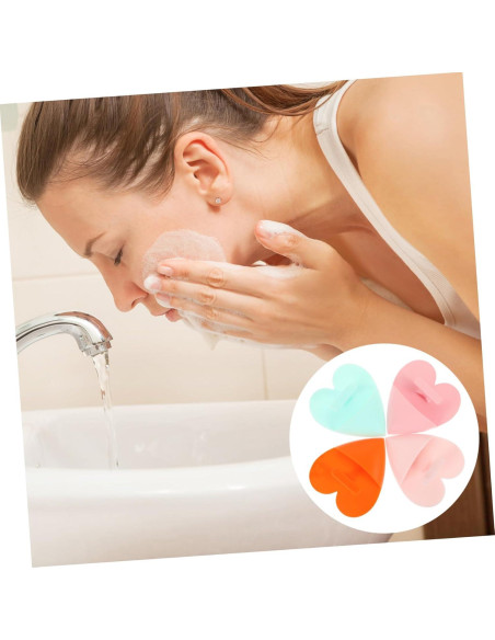Cepillo Facial Manual de Silicona FAVOMOTO - 4 Piezas Exfoliantes Cepillo Facial Manual de Silicona FAVOMOTO - 4 Piezas Exfoliantes