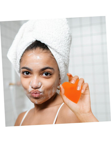 Cepillo Facial Manual de Silicona FAVOMOTO - 4 Piezas Exfoliantes