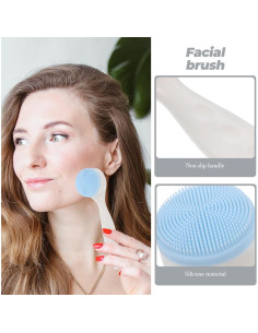 Cepillo Facial de Silicona FOMIYES - Set de 2, 14.5x4.2 cm 2