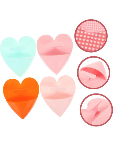 Cepillo Facial Manual de Silicona FAVOMOTO - 4 Piezas Exfoliantes