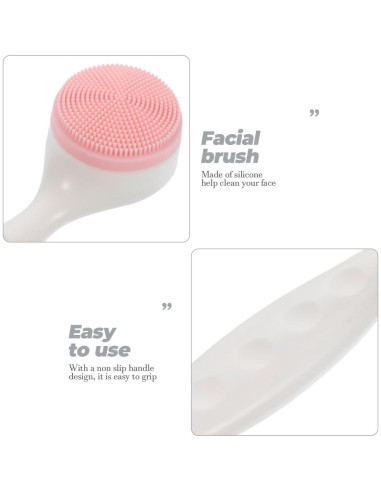 Cepillo Facial de Silicona FOMIYES - Set de 2, 14.5x4.2 cm