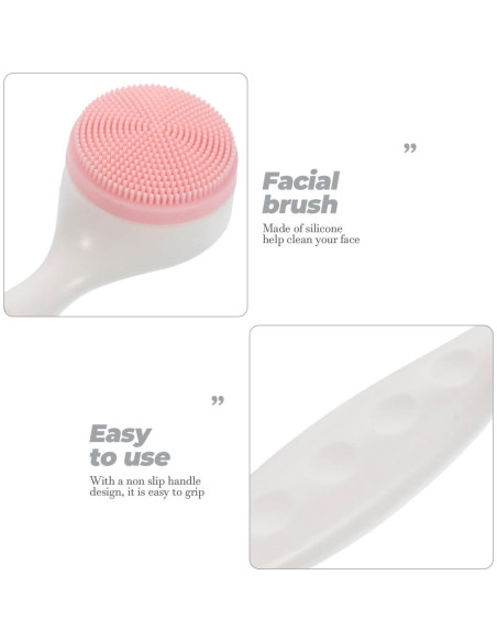 Cepillo Facial de Silicona FOMIYES - Set de 2, 14.5x4.2 cm