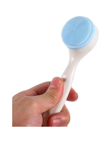 Cepillo Facial de Silicona FOMIYES - Set de 2, 14.5x4.2 cm