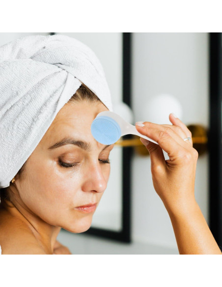 Cepillo Facial de Silicona FOMIYES - Set de 2, 14.5x4.2 cm