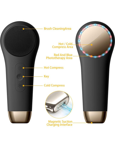 Limpiador Facial Eléctrico Perwin LA2417 - Silicona Impermeable