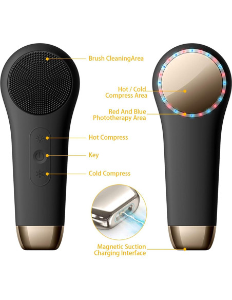 Limpiador Facial Eléctrico Perwin LA2417 - Silicona Impermeable Limpiador Facial Eléctrico Perwin LA2417 - Silicona Impermeable