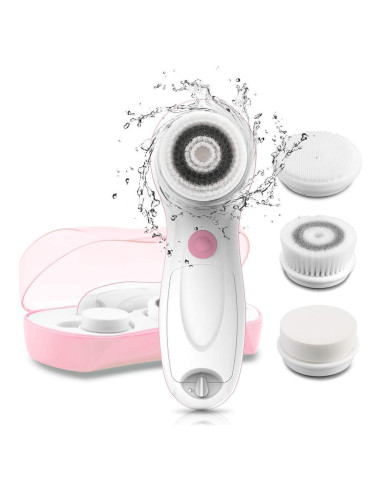 Cepillo Facial Eléctrico TOUCHBeauty con 3 Cabezas y Estuche