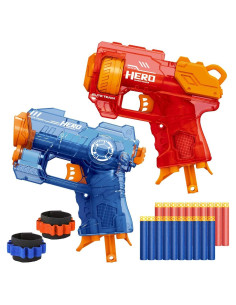 Mini Pistolas Nerf Banvih 2 Conjunto 20 Dardos Espuma