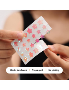 Parche para Acné Dazzlook Estrella y Corazón 96 Pcs Hidrocoloides 2