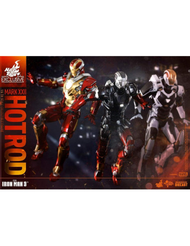 Figura Diecast Hot Toys Iron Man 3 Armadura Hot Rod 1/6