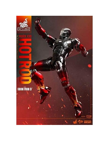 Figura Diecast Hot Toys Iron Man 3 Armadura Hot Rod 1/6